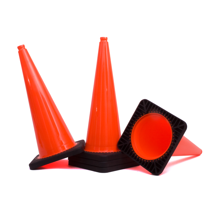 Verkeerskegel oranje 75 cm met recycling voet TSS™ series Verkeerskegel oranje 75 cm met recycling voet