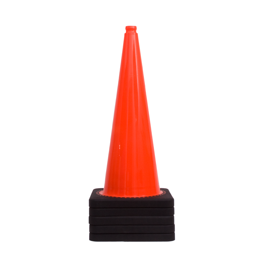 TSS™ series Traffic Cone 75 cm fluor orange with recycling base