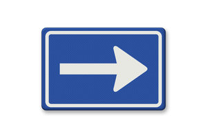 Verkeersbord RVV C04 - Eenrichtingsverkeer Verkeersbord RVV C04 - Eenrichtingsverkeer