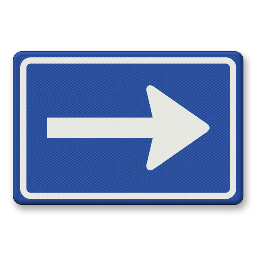 Traffic Sign RVV C04 - One way Traffic Sign RVV C04 - One way