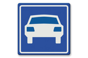 Verkeersbord RVV G03 - Autoweg