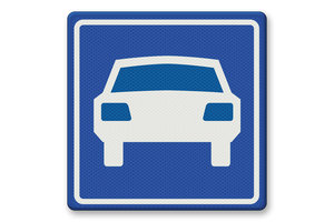 Verkeersbord RVV G03 - Autoweg Verkeersbord RVV G03 - Autoweg