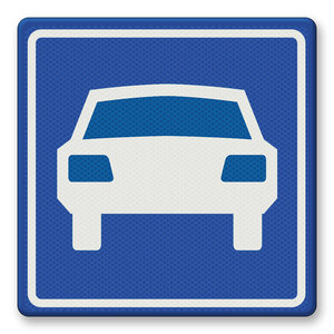 Verkeersbord RVV G03 - Autoweg Verkeersbord RVV G03 - Autoweg