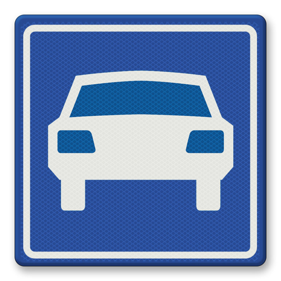 Verkeersbord RVV G03 - Autoweg Verkeersbord RVV G03 - Autoweg