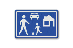 Verkeersbord RVV G05 - Woonerf Verkeersbord RVV G05 - Woonerf