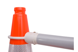 Telescopic pole barrier for traffic cone - Red/White Telescopic pole barrier for traffic cone - Red/White