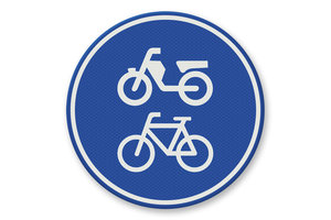 Verkeersbord RVV G12a - Fiets/bromfietspad Verkeersbord RVV G12a - Fiets/bromfietspad