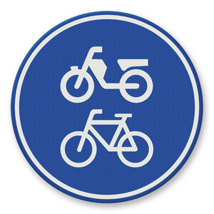 Verkeersbord RVV G12a - Fiets/bromfietspad