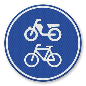 Verkeersbord RVV G12a - Fiets/bromfietspad Verkeersbord RVV G12a - Fiets/bromfietspad