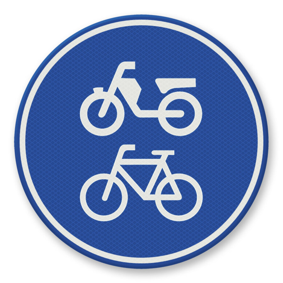 Verkeersbord RVV G12a - Fiets/bromfietspad Verkeersbord RVV G12a - Fiets/bromfietspad