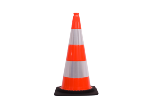 Traffic cone 750 mm orange with 2 reflective tapes