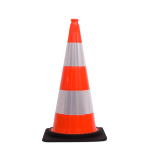 Traffic cone 750 mm orange with 2 reflective tapes