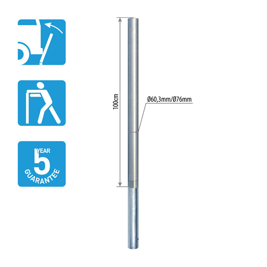 Parkeerbord paal Aurelia 90 INOX Isemar Parkeerbord paal Aurelia 90 INOX Isemar