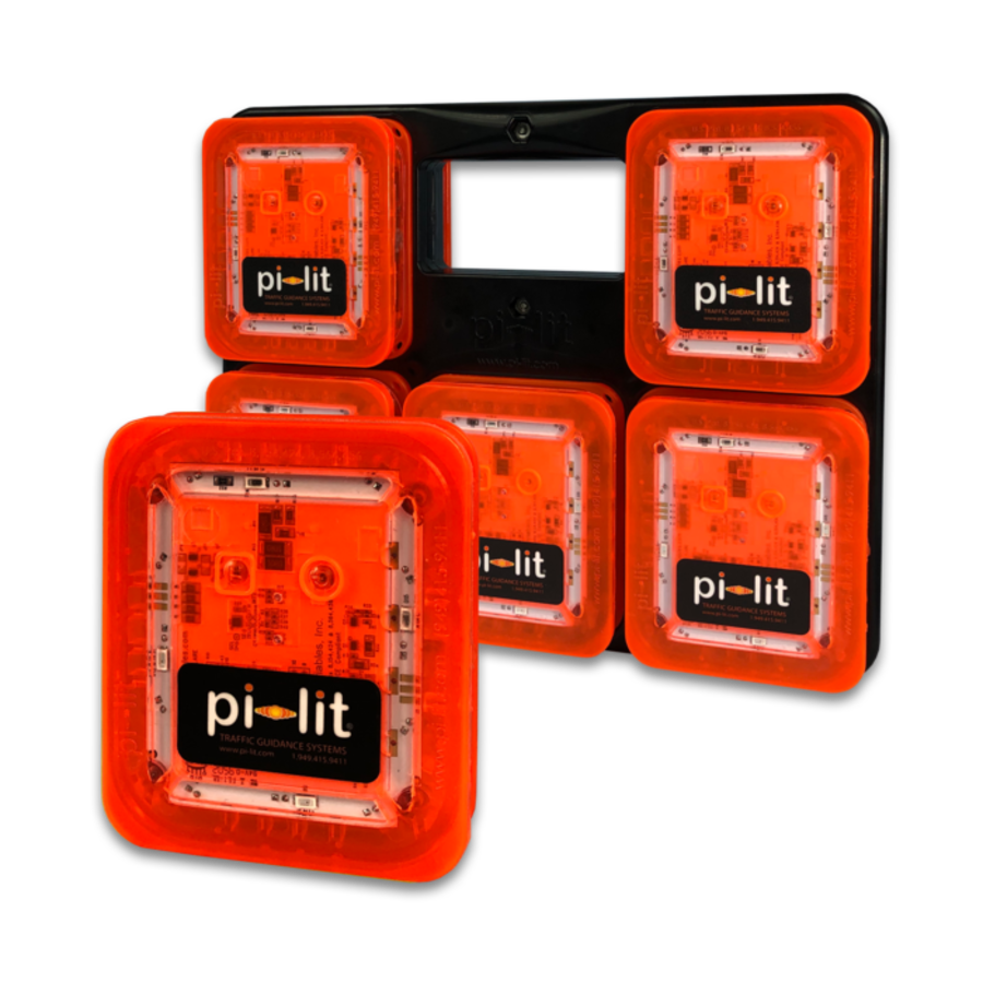 Pi-Lit Smart LED Road Flares orange