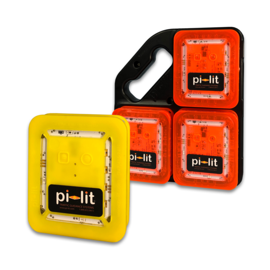 Pi-Lit Smart LED Road Flares yellow