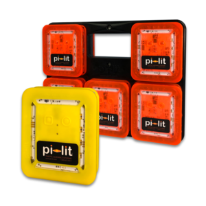 Pi-Lit Smart LED Road Flares yellow
