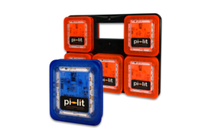 Pi-Lit Slimme LED Road Flares blauw