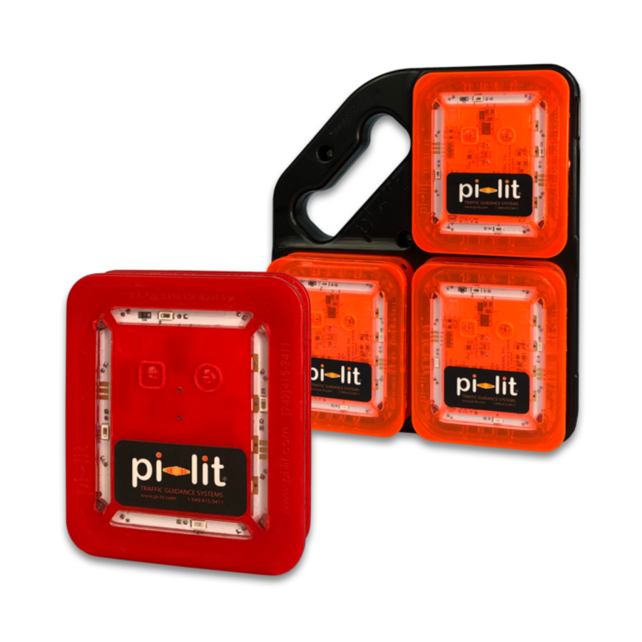 Pi-Lit Smart LED Road Flares red