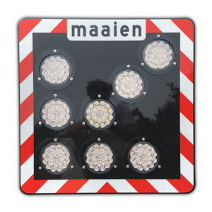 Actieframe met LED lampenpijl 60 x 60 cm Actieframe met LED lampenpijl 60 x 60 cm