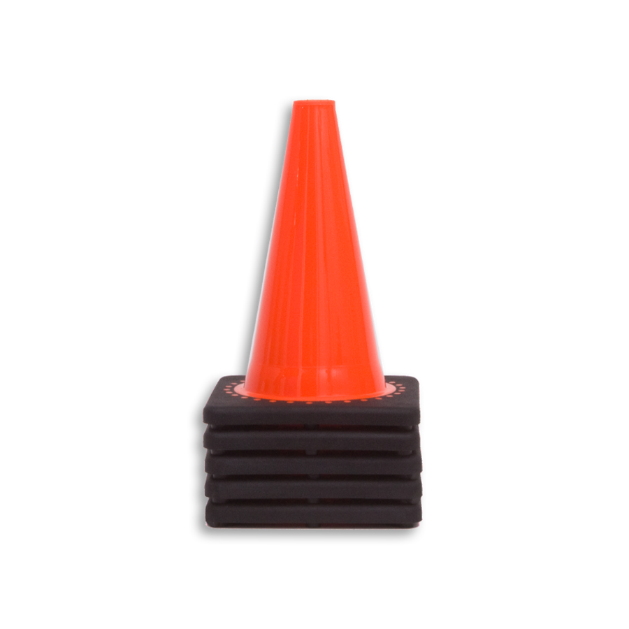 TSS™ series Traffic Cone 30 cm fluor orange with weighted base