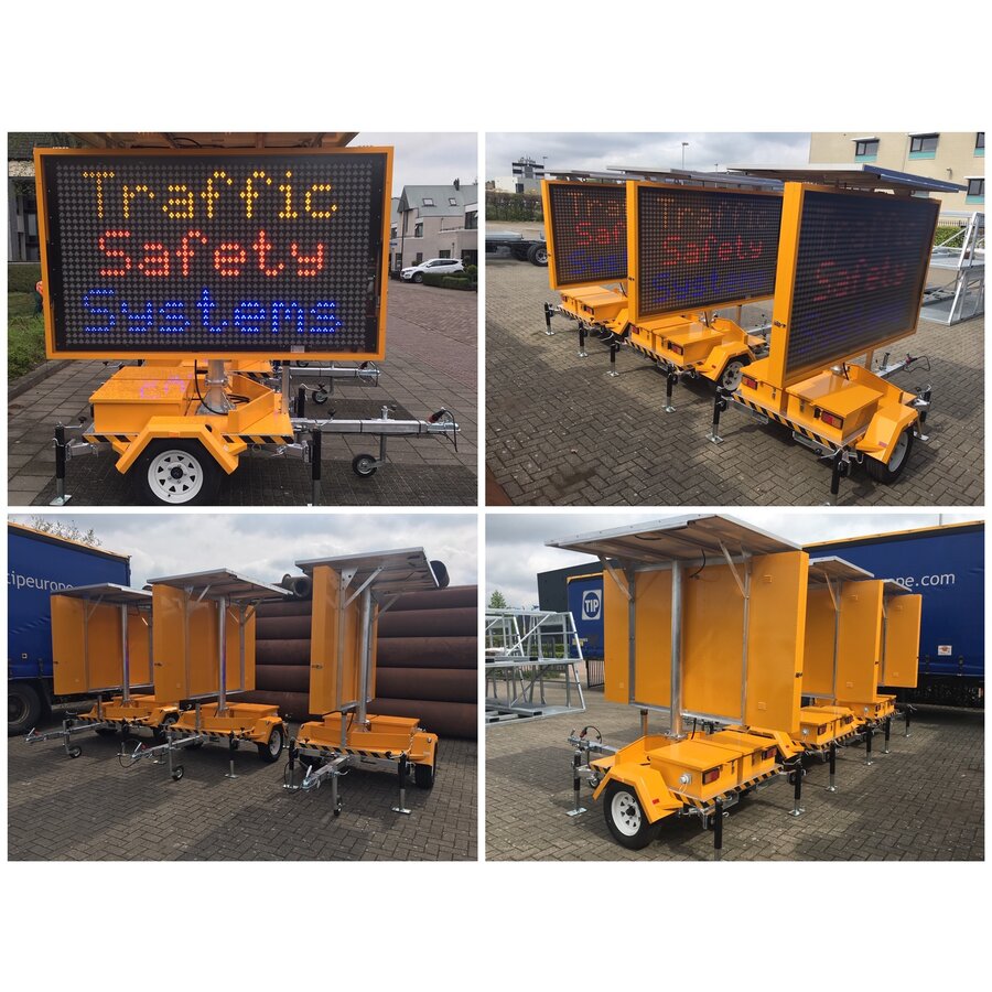 Solar VMS Trailer with 5 color LED display