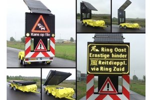 Solar Variable Message Sign Trailer Solar Variable Message Sign Trailer