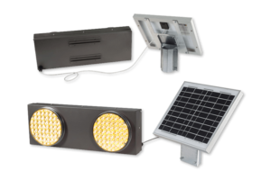 Voorwaarschuwingssein Solar LED 2 x 200 mm Voorwaarschuwingssein Solar LED 2 x 200 mm