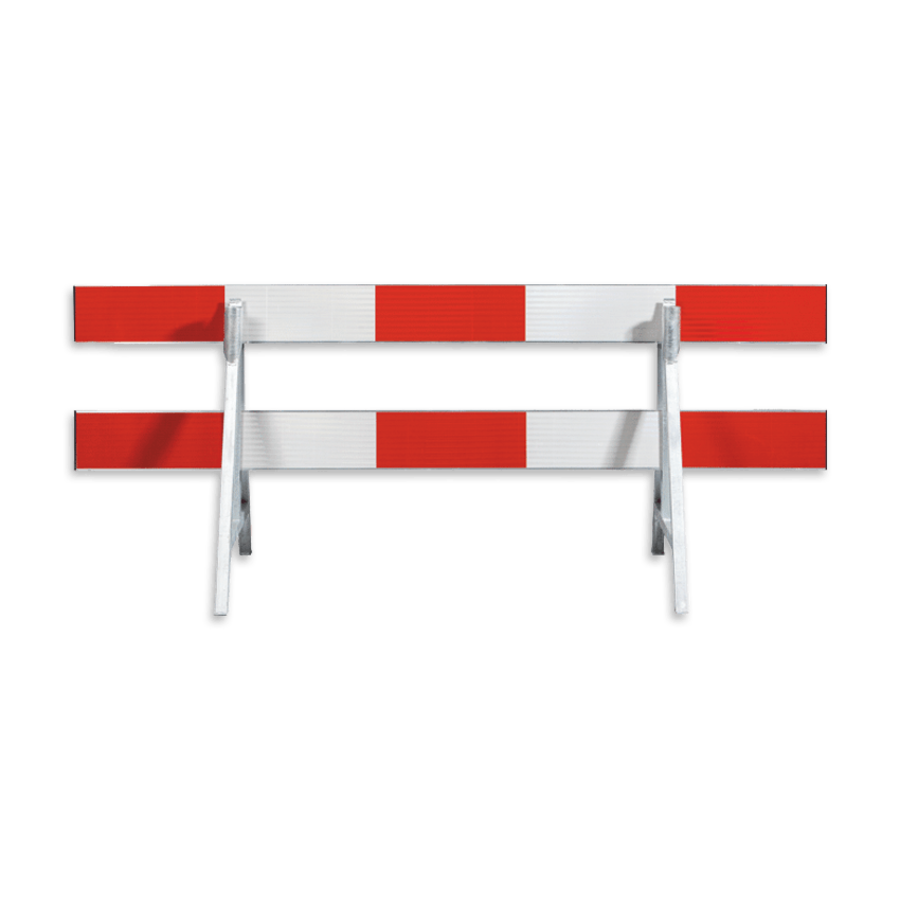 Afzethek 250cm aluminium dubbelzijdig rood/wit Afzethek 250cm aluminium dubbelzijdig rood/wit