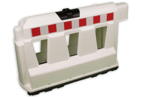 Kunststof barrier - Wit Kunststof barrier - Wit
