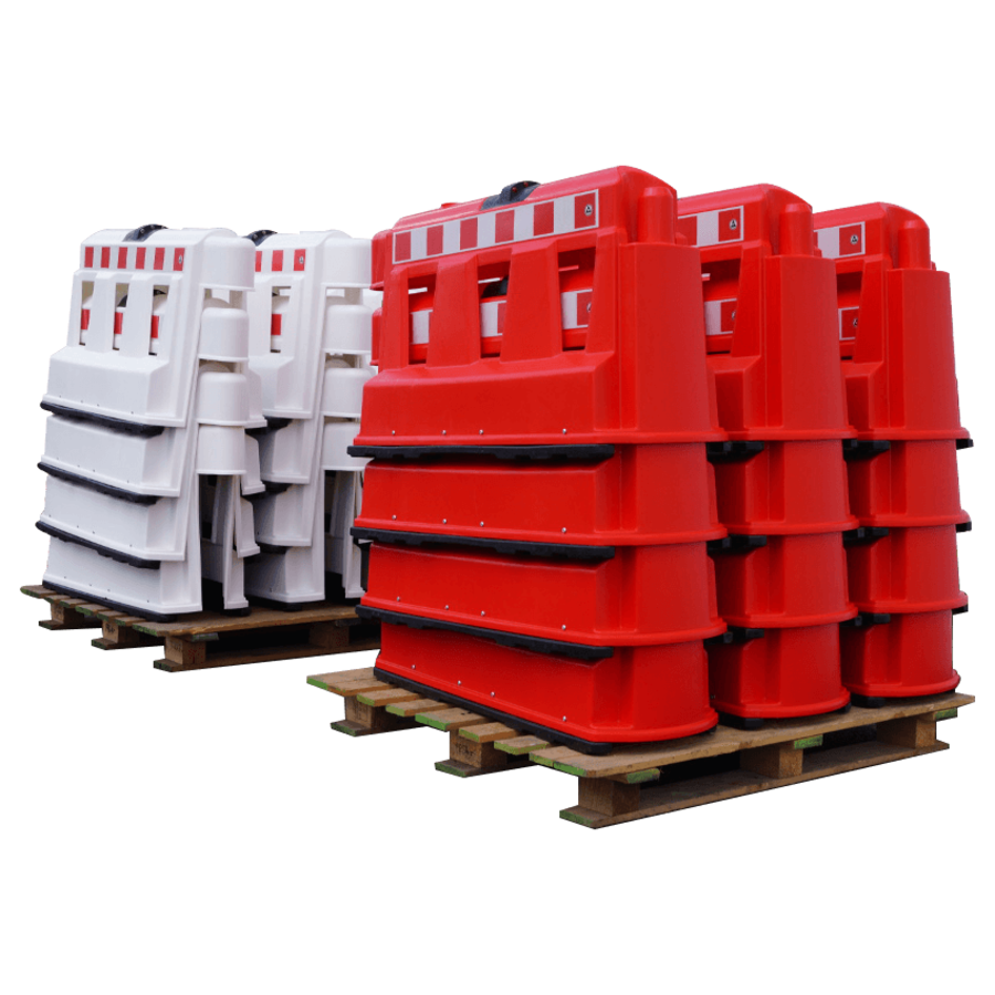 Traffic separator - red of white - 24 pieces
