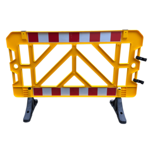 Plastic Safety Barrier 150cm - Yellow - Stackable