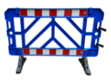 Plastic Safety Barrier 150cm - Blue - Stackable