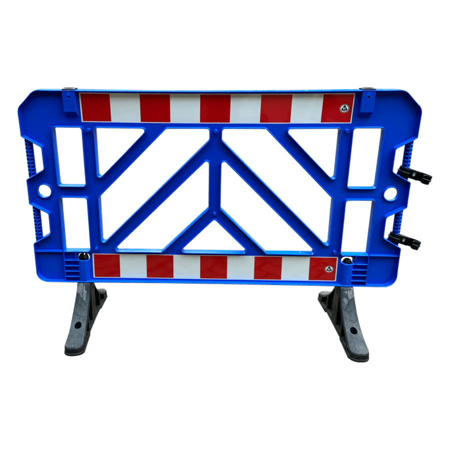 Plastic Safety Barrier 150cm - Blue - Stackable