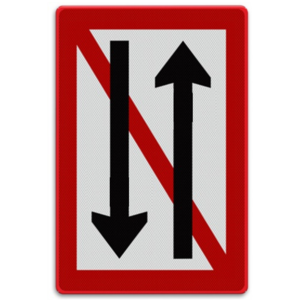 Shipping Sign A.4 - Meeting and passing by are prohibited