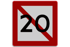 Shipping Sign A.5.1 - A.5.1: Forbidden to use berth (anchoring and mooring) within the in meters indicated width counting from the sign Shipping Sign A.5.1 - A.5.1: Forbidden to use berth (anchoring and mooring) within the in meters indicated width counting from the sign