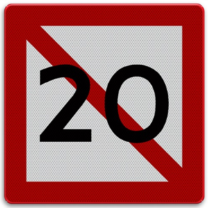 Shipping Sign A.5.1 - A.5.1: Forbidden to use berth (anchoring and mooring) within the in meters indicated width counting from the sign