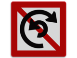 Shipping Sign A.8 - Forbidden to turn