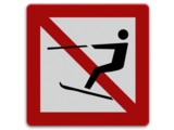 Shipping sign A.14 - Forbidden to water ski