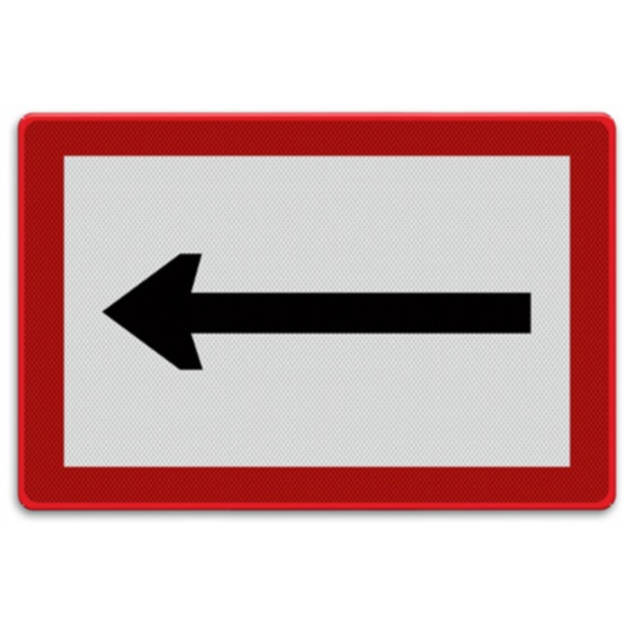 Shipping sign B.1c - Obligation to sail in the direction indicated by the arrow