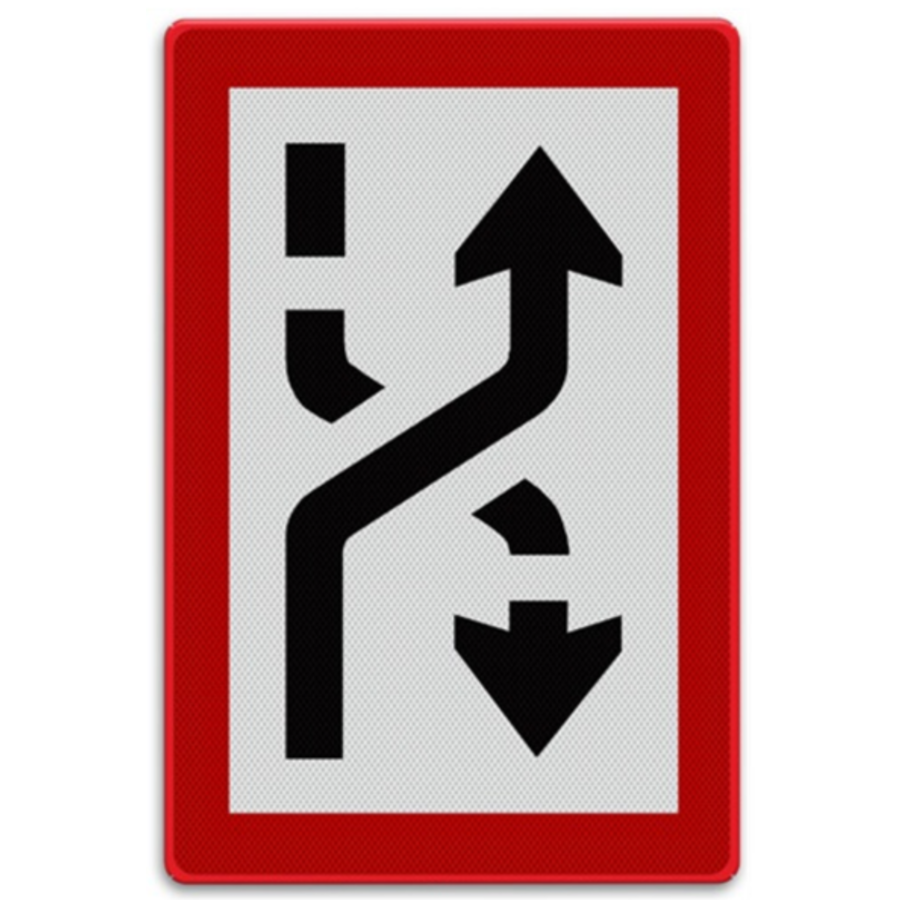 Shipping sign B.4b - Obligation to go to starboard side