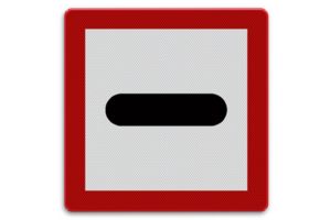Shipping Sign B.5 - Obligation for the sign to keep  still