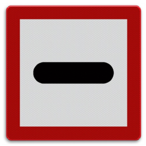 Scheepvaartbord B.5 - Verplichting voor het bord stil te houden