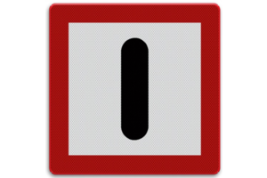Shipping Sign B.8 - Obligation to pay particular attention