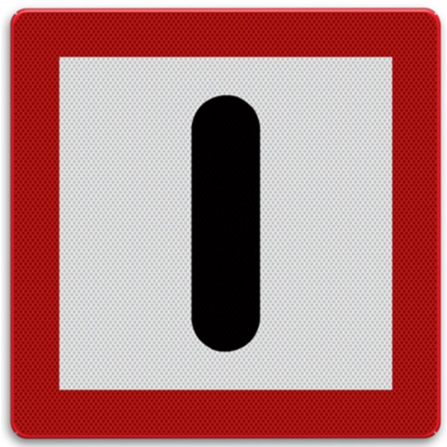 Shipping Sign B.8 - Obligation to pay particular attention