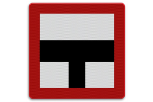 Shipping sign B.9a - Obligation not to enter the main fairway ... Shipping sign B.9a - Obligation not to enter the main fairway ...