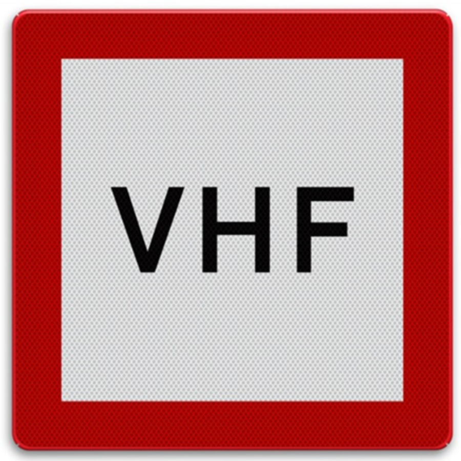 Shipping sign B.11a - Obligation to use the VHF radio ...