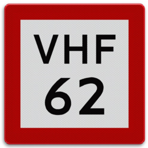 Shipping sign B.11b - Obligation to use the VHF radio ...