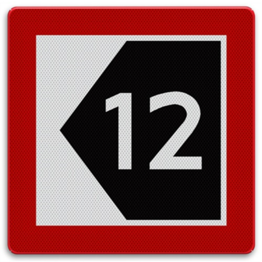 Shipping sign C.5 - The fairway is some distance from the shore Shipping sign C.5 - The fairway is some distance from the shore