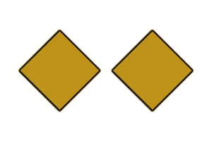Shipping sign D.1b - Recommended passage opening, passage from opposite direction prohibited Shipping sign D.1b - Recommended passage opening, passage from opposite direction prohibited