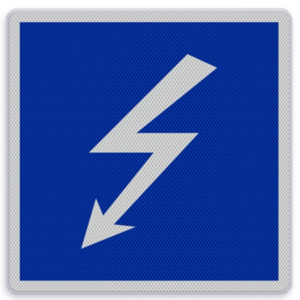 Shipping sign E.2 - High voltage line